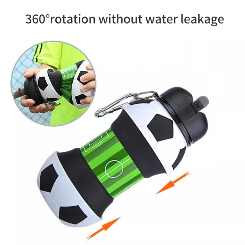 Borraccia Pieghevole Palla da Basket , Calcio , Baseball - 550ml