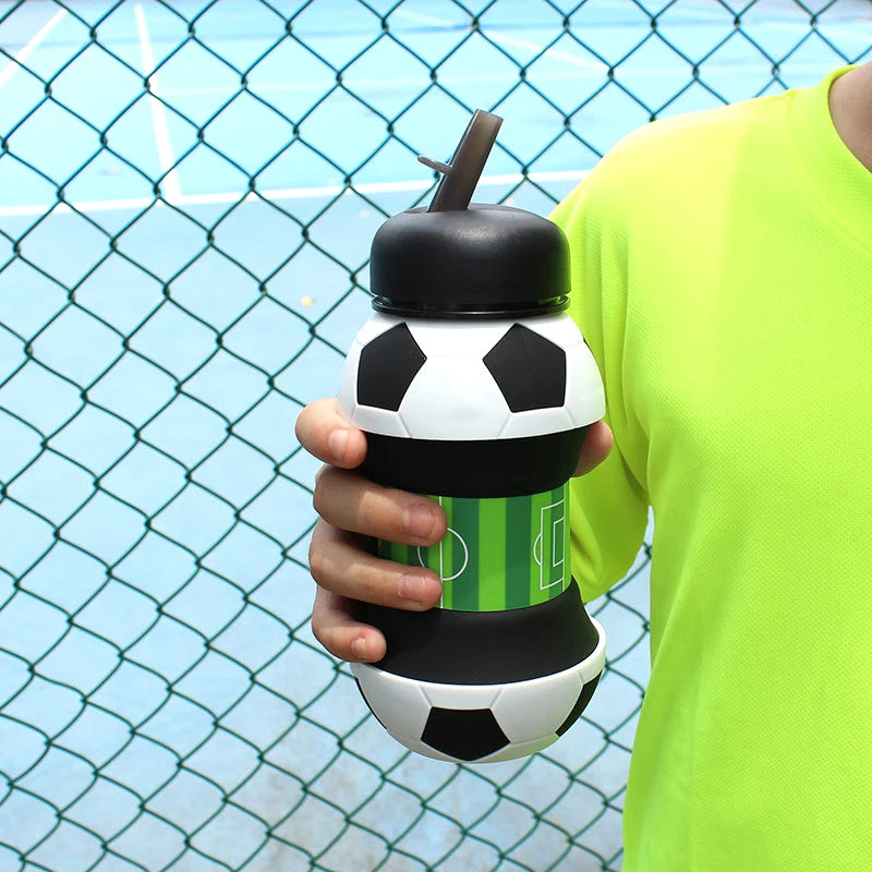 Borraccia Pieghevole Palla da Basket , Calcio , Baseball - 550ml