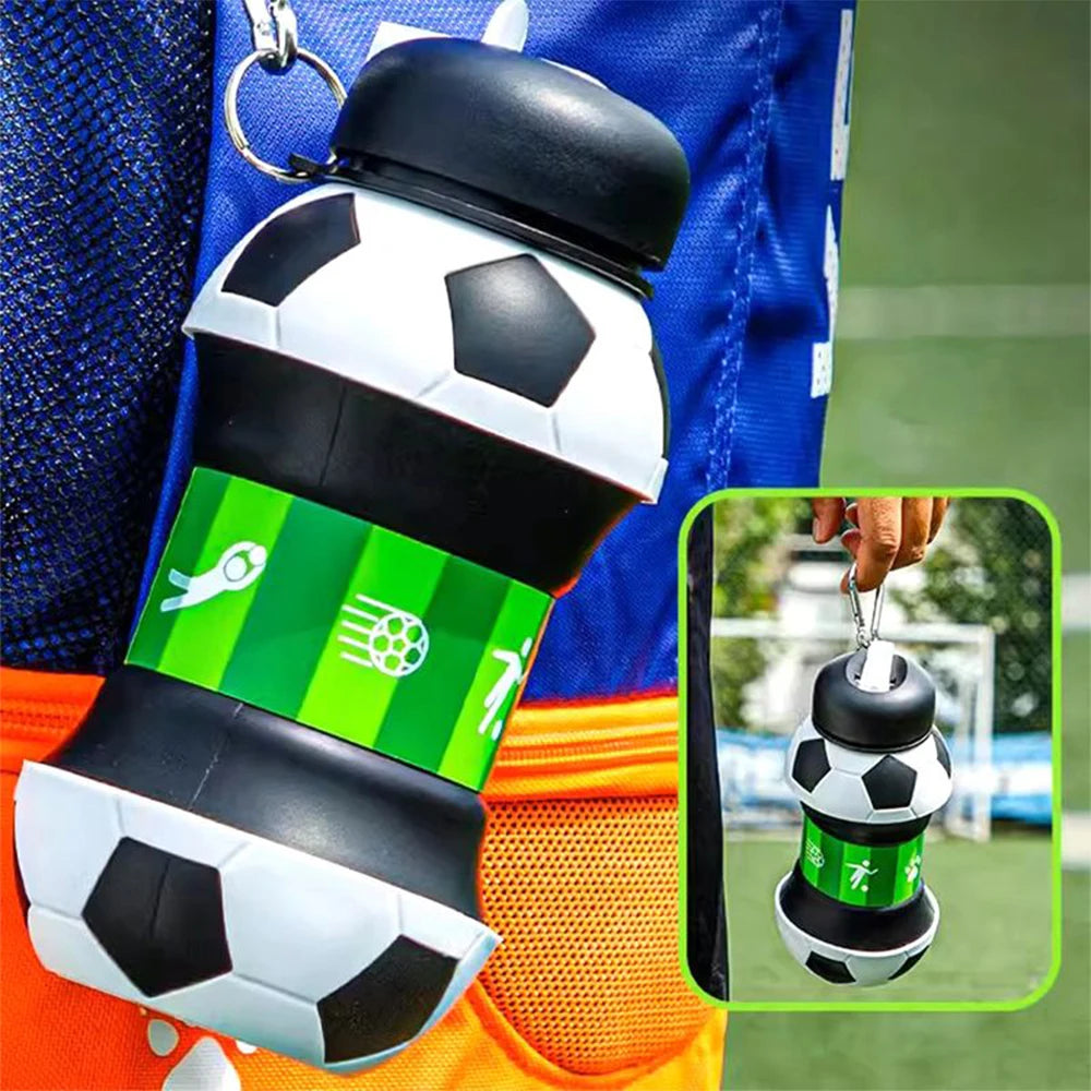 Borraccia Pieghevole Palla da Basket , Calcio , Baseball - 550ml