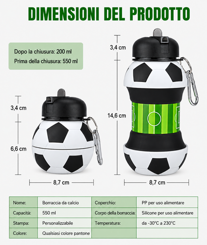 Football Water Bottle 550ml