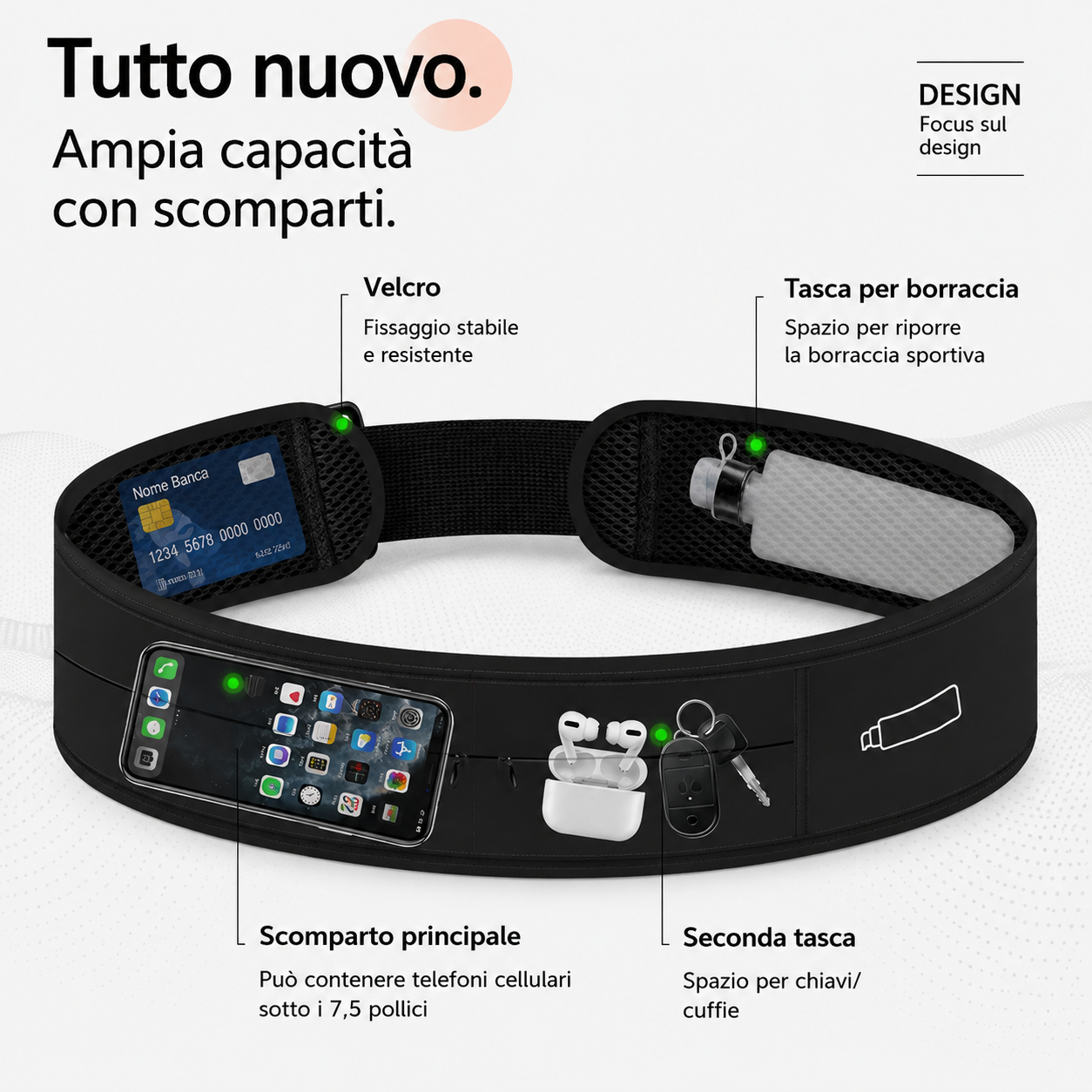 Marsupio invisibile multifunzione