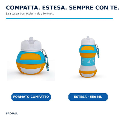 Borraccia Volley SAC4ALL compatta ed estesa 550 ml