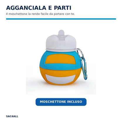 Borraccia Volley SAC4ALL con moschettone incluso